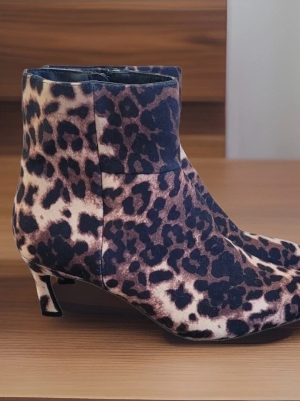Madden Girl Leopard Print Ankle Booties in Brown and Black NWOB